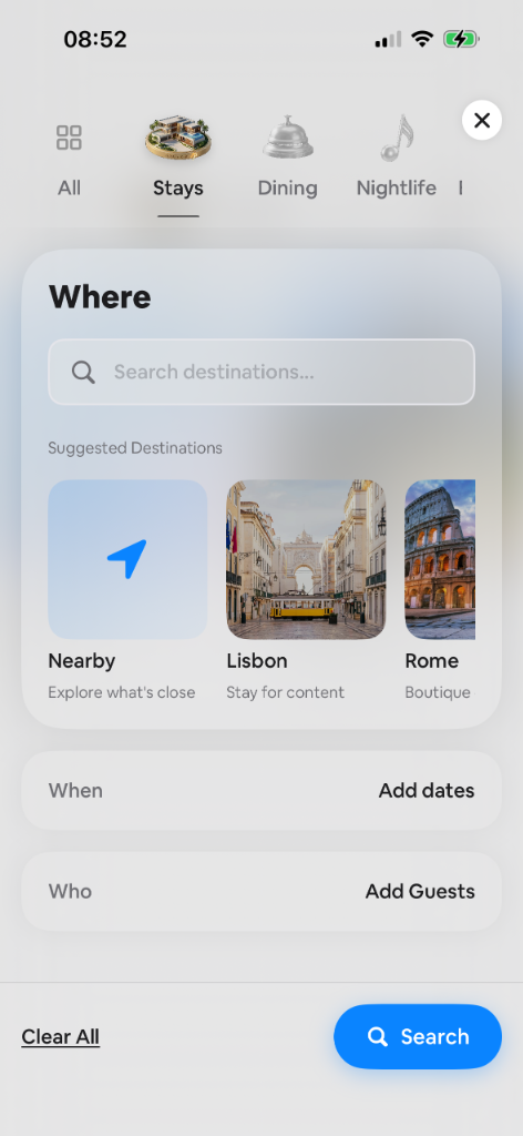 Search Stays